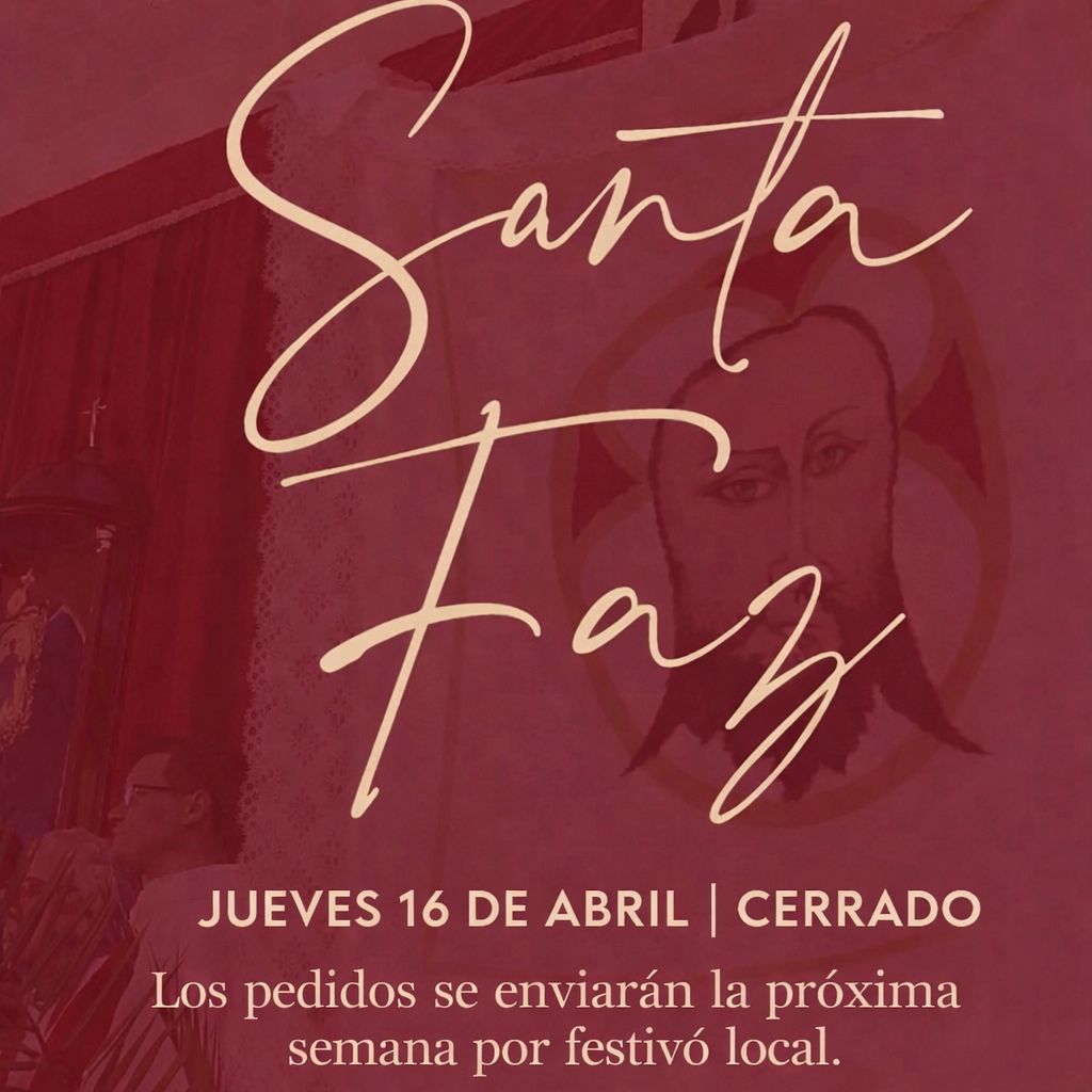 Santa Faz Sin Gluten 2026 panaderiajmgarcia